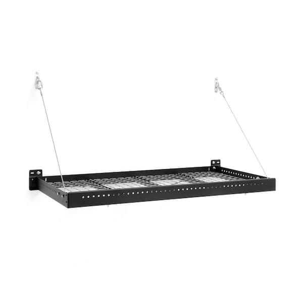 NewAge Products Pro Series 24 in. x 48 in. Steel Garage Wall Shelving in Black