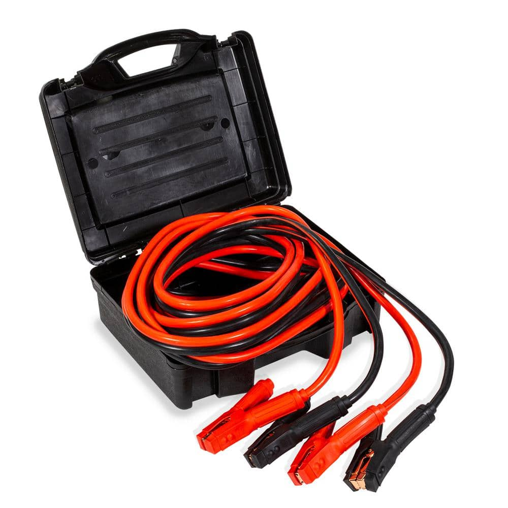 Heavy Duty 25Ft 4Gauge Booster Cable Power Jumper 500AMP batería de  emergencia arranque coche/motocicleta