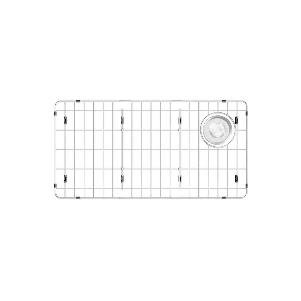 28.25 in. L x 14.25 in. W Stainless Steel Sink Grids for Kitchen Sink, Sink Rack for Bottom of Sink with Side Drain price history on PriceWatchPro