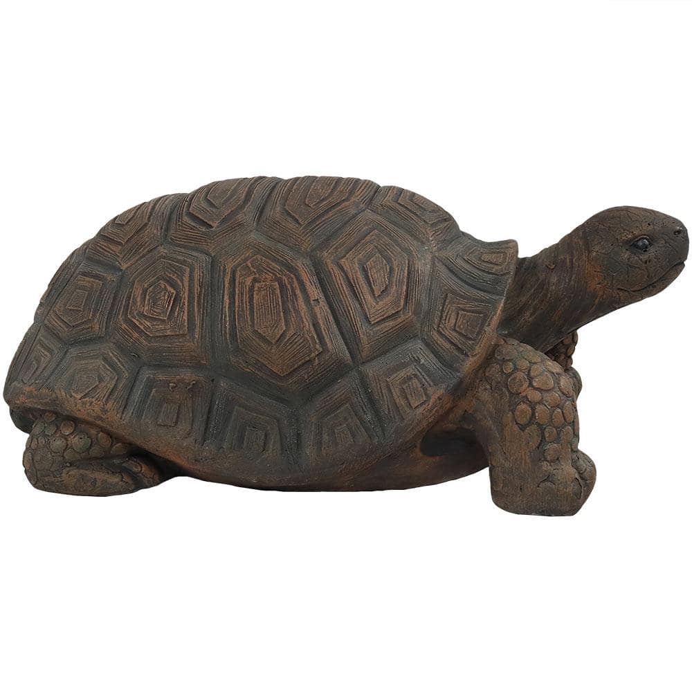 Tanya the Tortoise Large Brown Poly-Concrete Garden Statue