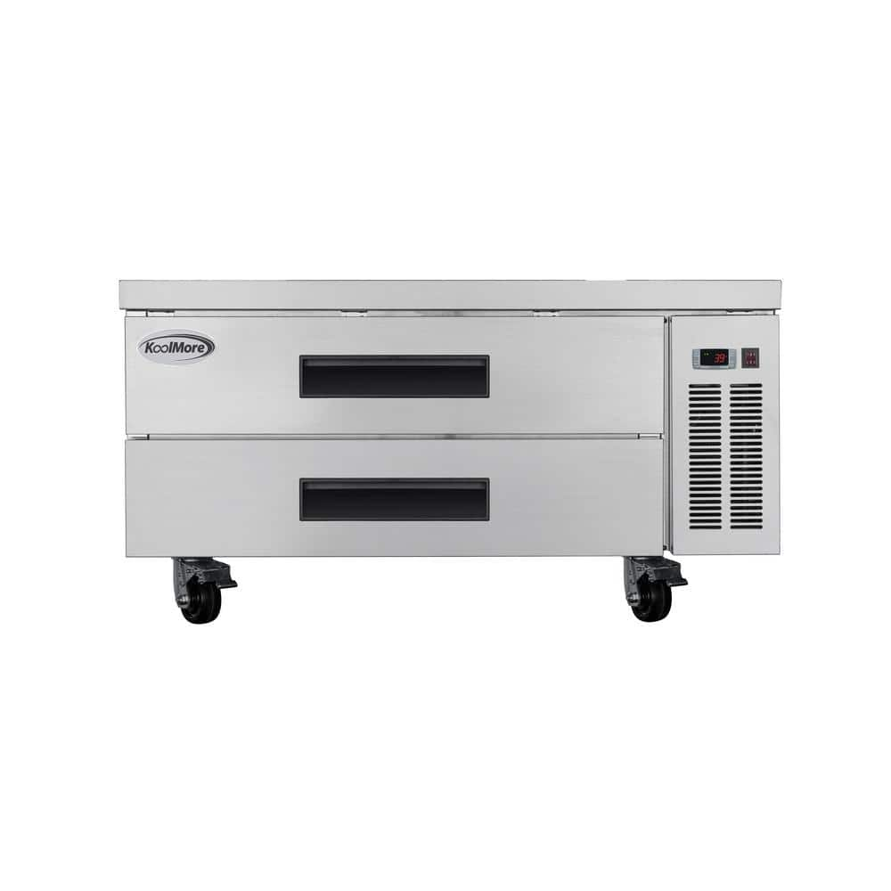 Koolmore 48 In. Commercial Chef Base Refrigerator In Stainless-Steel KM ...