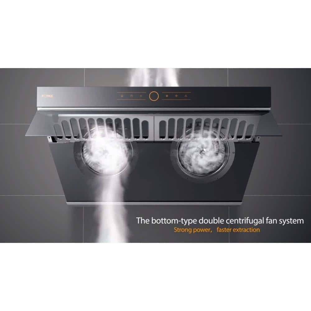 FOTILE 36'' Black Stainless Steel Wall Mount Range Hood