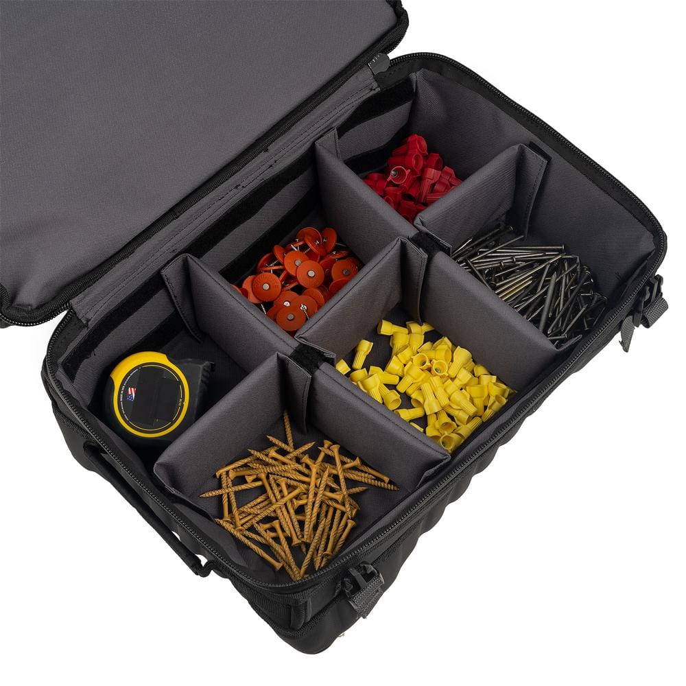 Bucket Boss Black Polyester 18-Inch Double-Wall Tool Bag