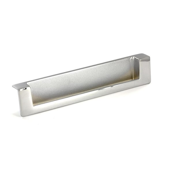 Richelieu Hardware 5 1/16 in. (128 mm) Chrome Modern Cabinet Recessed Pull