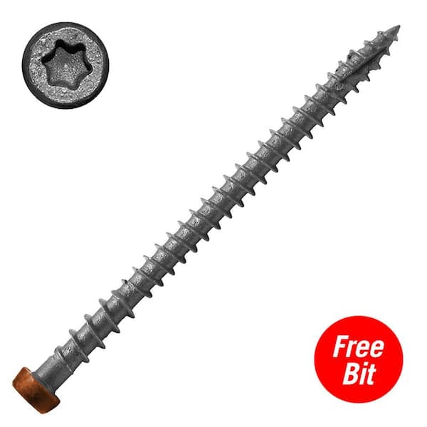 DeckLok #10 x 2-3/4 in. Star Drive Self-Countersinking Flat Head ACQ Compatible Tree House Composite Deck Screws (350-Piece)