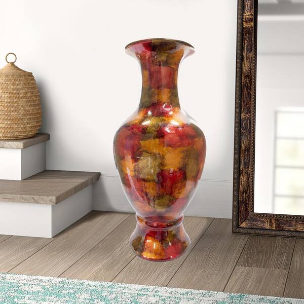 HomeRoots Shelly Gray Ceramic Decorative Vase
