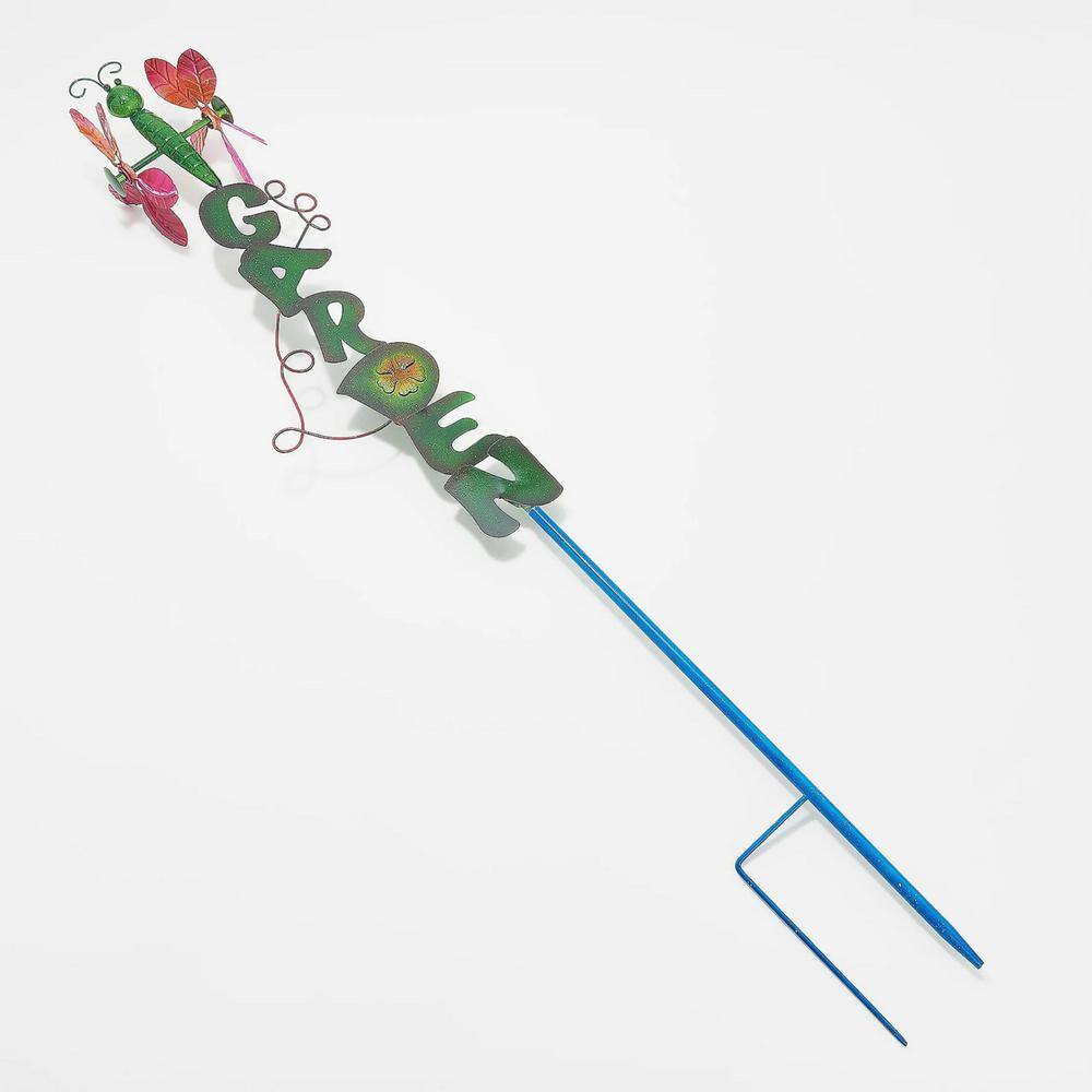 UPC 801946000921 product image for Evergreen Metal Kinetic Stake, Bloom | upcitemdb.com