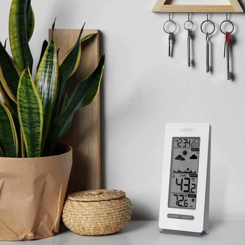 Wireless White Digital Weather Forecast Station