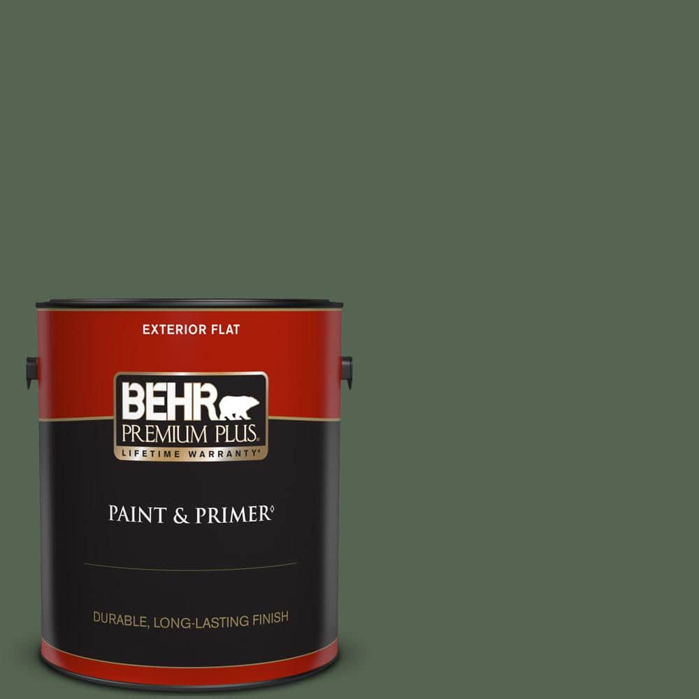 BEHR PREMIUM PLUS 1 gal. Home Decorators Collection HDCWR1511 Deep Emerald Flat Exterior