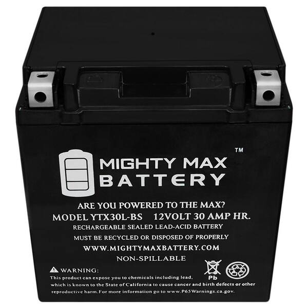 Mighty Max Battery YTX30L-BS 12V 30AH Battery for Polaris Ranger Brand Product 