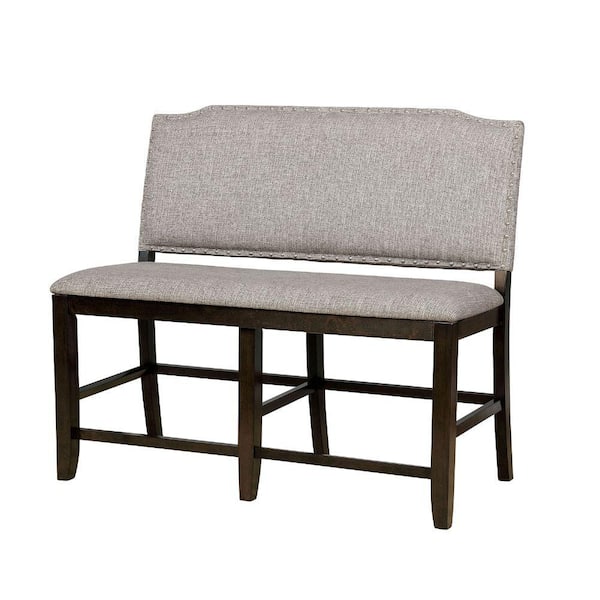 Benjara 23 In. Gray And Brown Low Back Bedroom Bench BM183109 - The ...