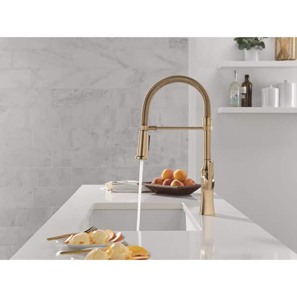 Delta Rhett Pro Style Commercial Kitchen Faucet With Pull