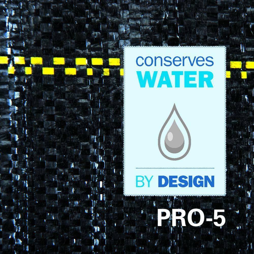 DeWitt 4' x 250' Black Polypropylene Landscape Weed Barrier Fabric