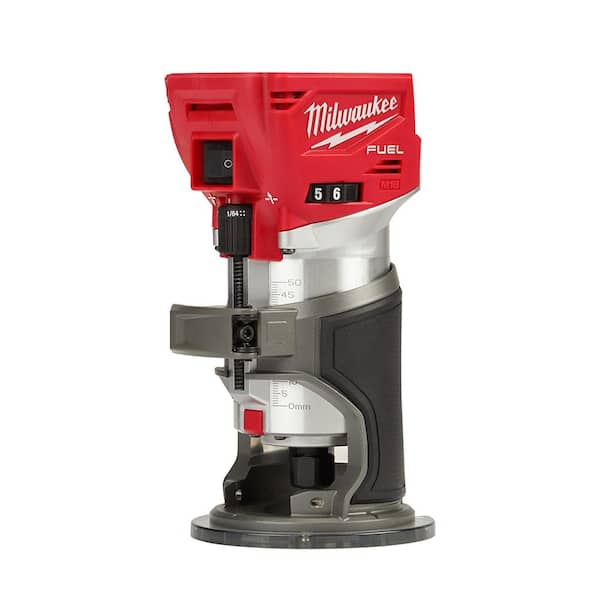 Milwaukee 2723-20-48-11-1850 M18 FUEL 18V Lithium-Ion Brushless Cordless Compact Router with M18 5.0 Ah Battery - 2