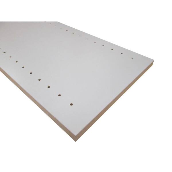 Unbranded 3/4 in. x 16 in. x 97 in. Folkstone Grey Thermally-Fused Melamine Adjustable Side Panel