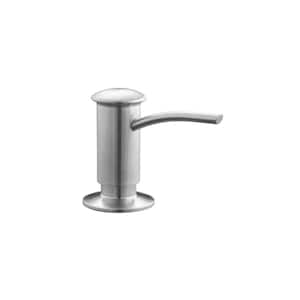 Single-Hole Soap/Lotion Dispenser with Contemporary Design in Vibrant Stainless