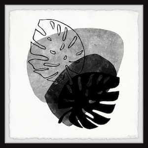"Monstera Shadow" by Marmont Hill Framed Nature Art Print 32 in. x 32 in.