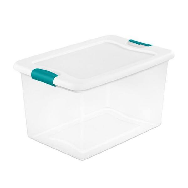 Sterilite 64 Qt Plastic Stacking Container, 6 Pack & 32 Qt Storage