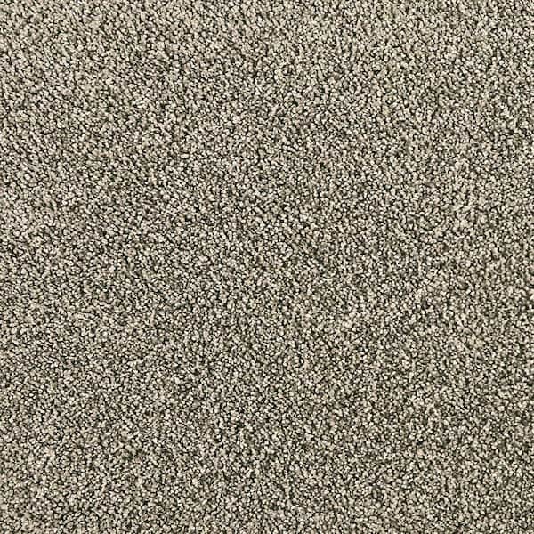 Whisk and Whimsy II-Tropical Storm-Gray 34 oz. Polyester Textured Carpet - Installation Required