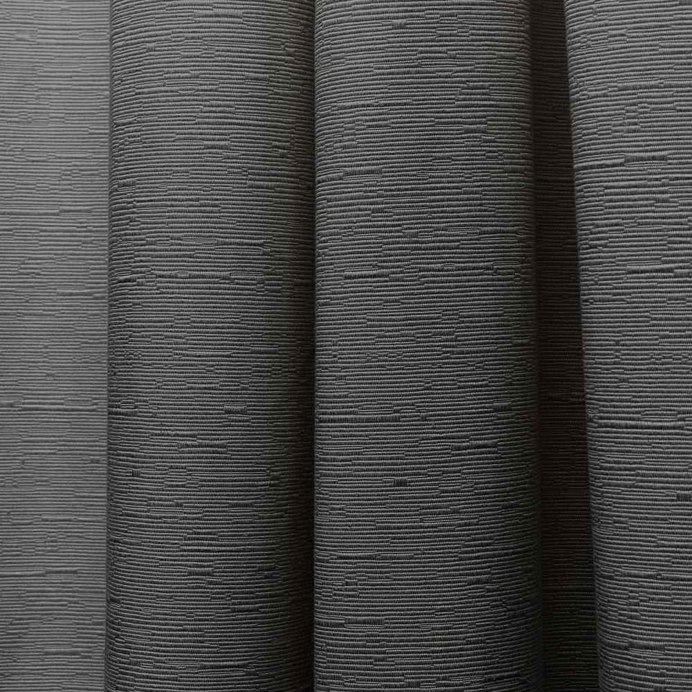 Gunmetal Gray Cotton Blend Light Filtering Grommet Curtain Panels, 52" x 108"