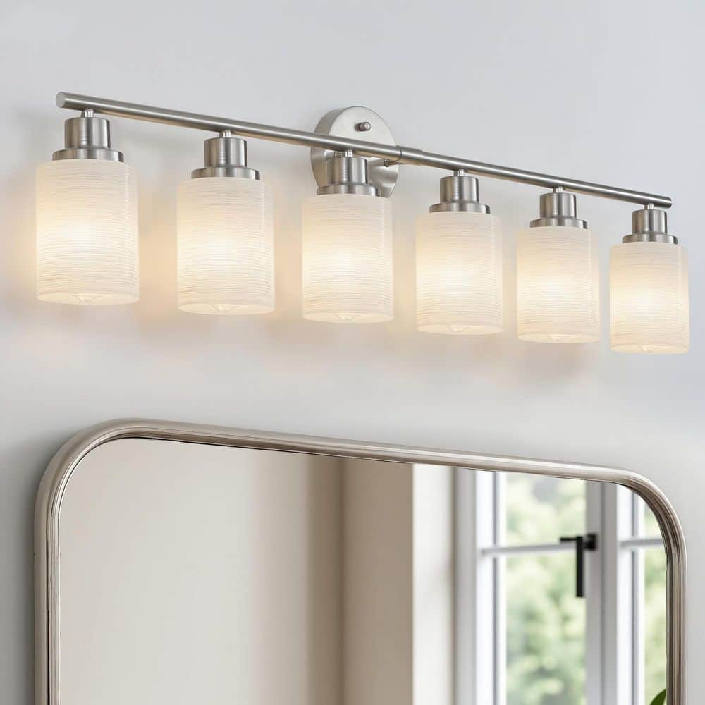 30.75 in. W 4-Light Gold Vanity Light Wall Lamps with White Glass price history on PriceWatchPro