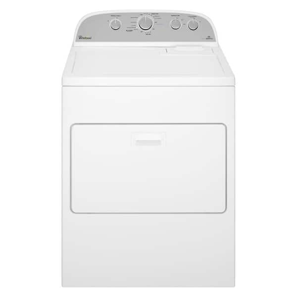 Whirlpool 7.0 cu. ft. 120-Volt White Gas Vented Dryer with AccuDry, Steam Refresh