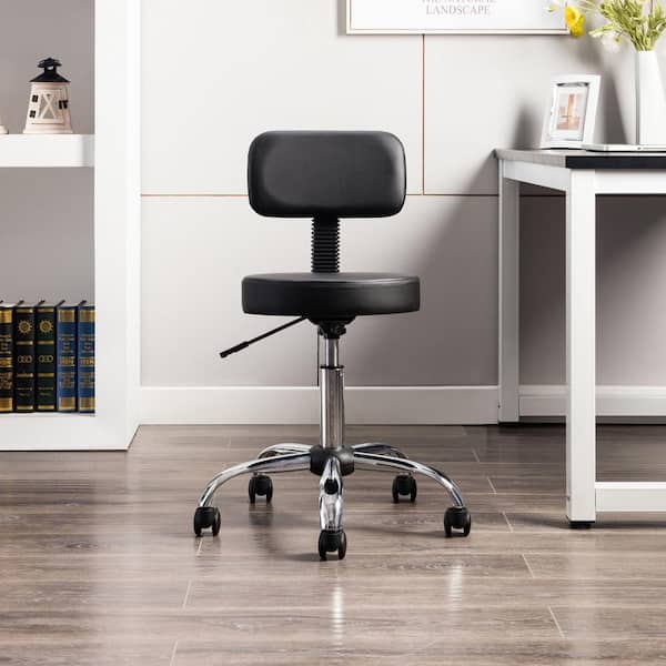Mara Black Adjustable Drafting Stool