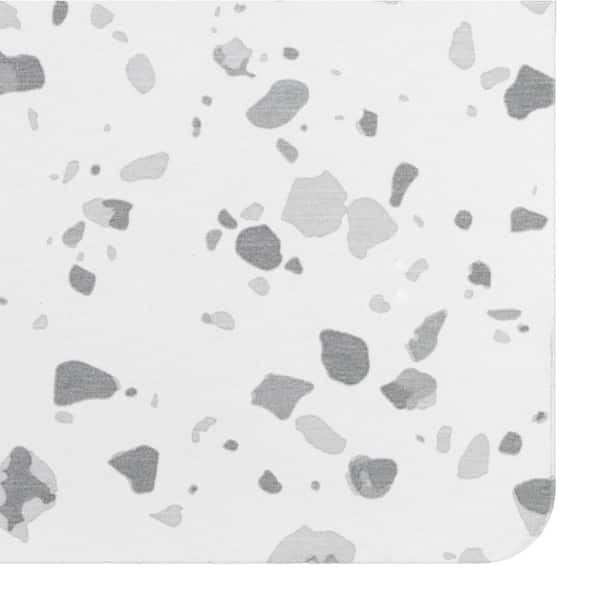 Diatomite Quick-Dry Stone Extra Large 58 x 21 Bath Mat - Gray