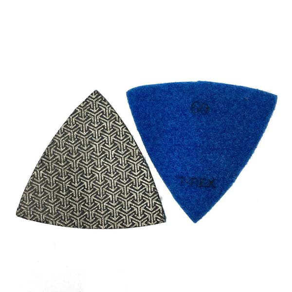 Versa-Tool MB1S 100 Grit Electroplated Triangular Polishing Diamond Pads for Oscillating Tools Versa-Tool MB1S 100 Grit Electroplated Triangular Polishing Diamond Pads for Oscillating Tools