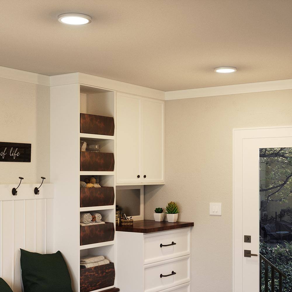 Brushed Nickel 7.5" LED Flush Mount Ceiling Light