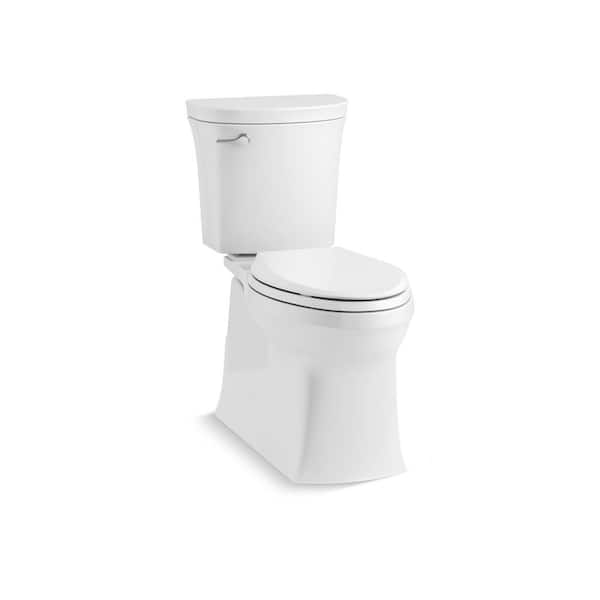 Valiant 10 in. the Complete Solution 2-Piece 1.28 GPF Single-Flush Elongated Toilet in White (Seat Included)