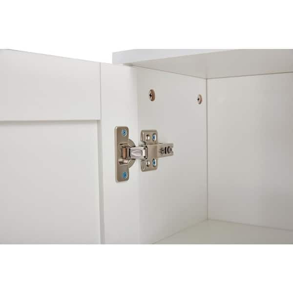 Buy Wholesale QI004025.WT White Bathroom Storage Cabinet with 2