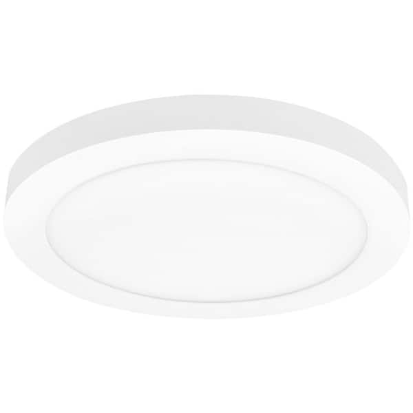 Maxxima 15 in. LED Flush Mount Ceiling Light Fixture, 2100 Lumens 5 CCT 2700K-5000K Round Color Selectable Panel Light, Dimmable