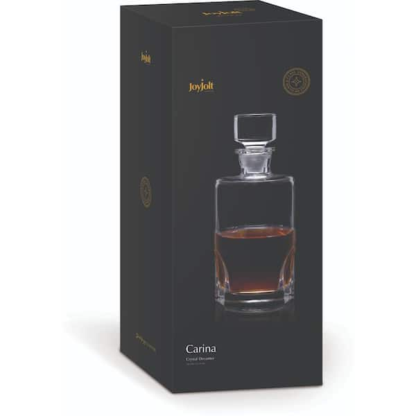 JoyJolt 25 oz Carina Crystal Whiskey Decanter JC10219 - The Home Depot