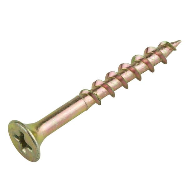 #8 x 2-1/2 in. Coarse Zinc-Plated Phillips Bugle Head Wood Screws (25 Per-Pack)