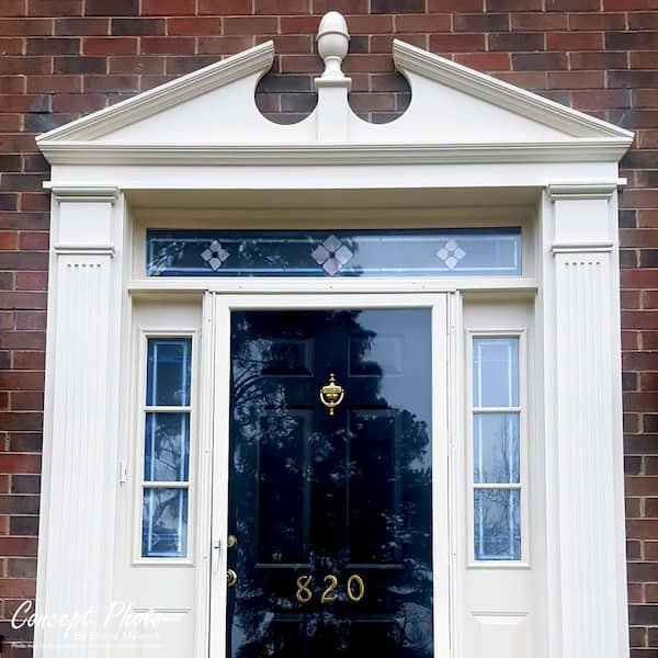 Ekena Millwork 72 in. x 2 in. x 14 in. Elliptical Sunburst Pediment
