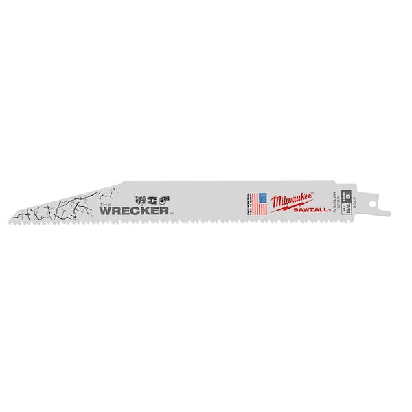 Torch 9 in.- 7/11 TPI WRECKER Demolition Multi-Material Cutting SAWZALL Reciprocating Saw Blades (10-Pack) Torch 9 in.- 7/11 TPI WRECKER Demolition Multi-Material Cutting SAWZALL Reciprocating Saw Blades (10-Pack)