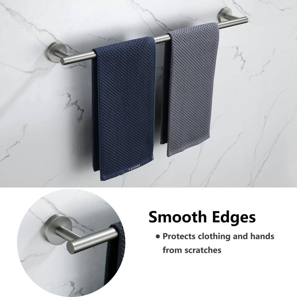 Stainless Steel Brushed Nickel 3-Piece Bathroom Hardware Set