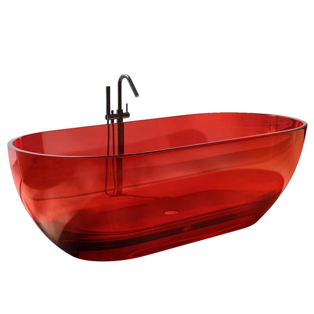 transparent-red-freestanding-