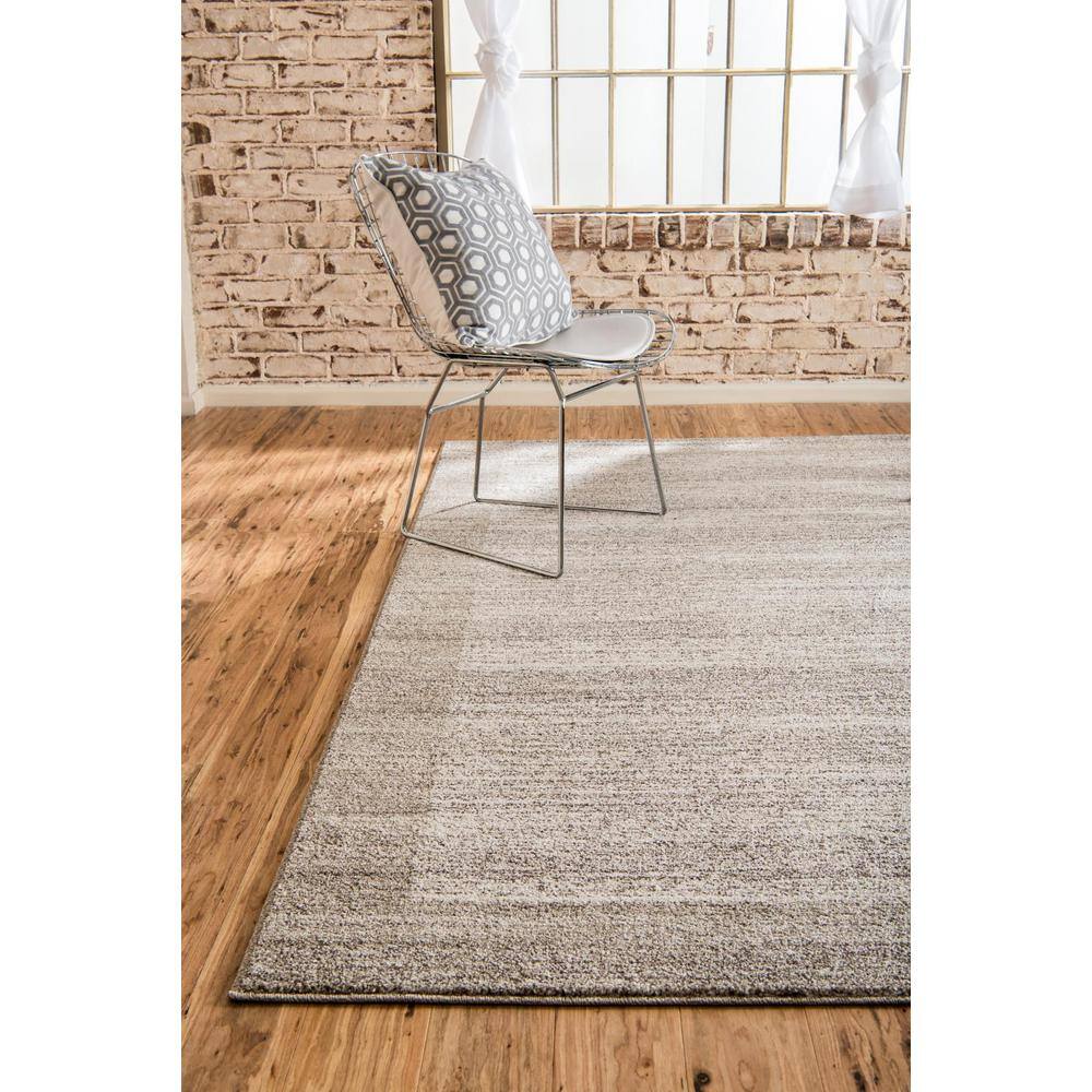Angelica Beige and Ivory 9' x 12' Easy-Care Synthetic Area Rug