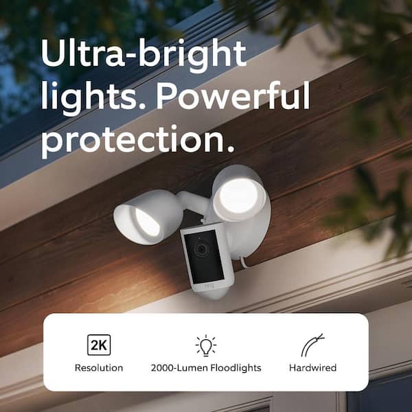 Wyze Cam Motion Sensor Flood Light With Camera Wyze Cam Outdoor Motion Activated Camera Wyze Floodlight V2 Security Camera  Black; Outdoor; 2K Resolution