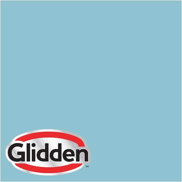 Glidden Premium 1 gal. #HDGB33D Soft Bahama Blue Satin Interior Paint with Primer