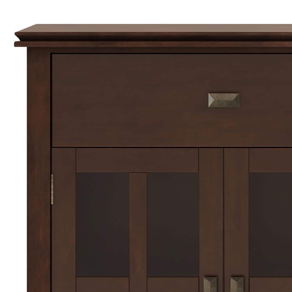 Russet Brown Solid Wood 60" Traditional Sideboard Buffet