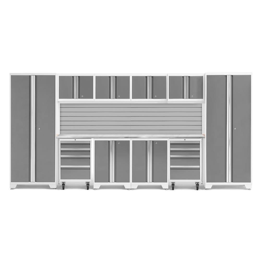 Bold Series 12-Piece 24-Gauge Steel Garage Storage System in Platinum Silver (156 in. W x 77 in. H x 18 in. D) price history on PriceWatchPro