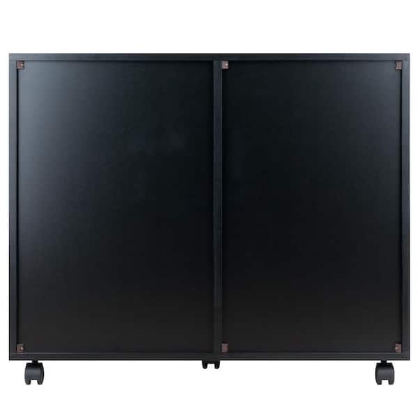 Halifax Black 5-Drawer Mobile Side Cabinet 20630 - The Home Depot