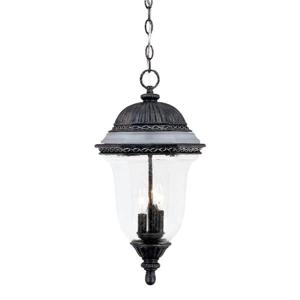 Acclaim Lighting Venice Collection Hanging Lantern 3-Light Outdoor Stone Light Fixture