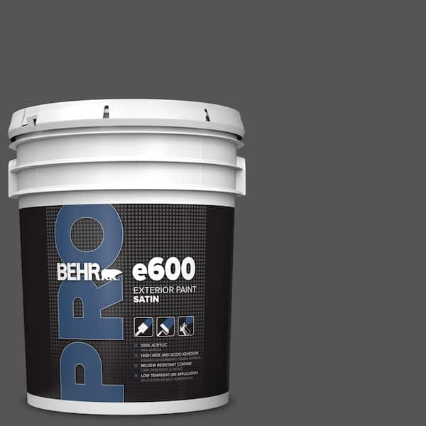 5 gal. #PPU25-01 Carbon Copy Satin Enamel Exterior Paint