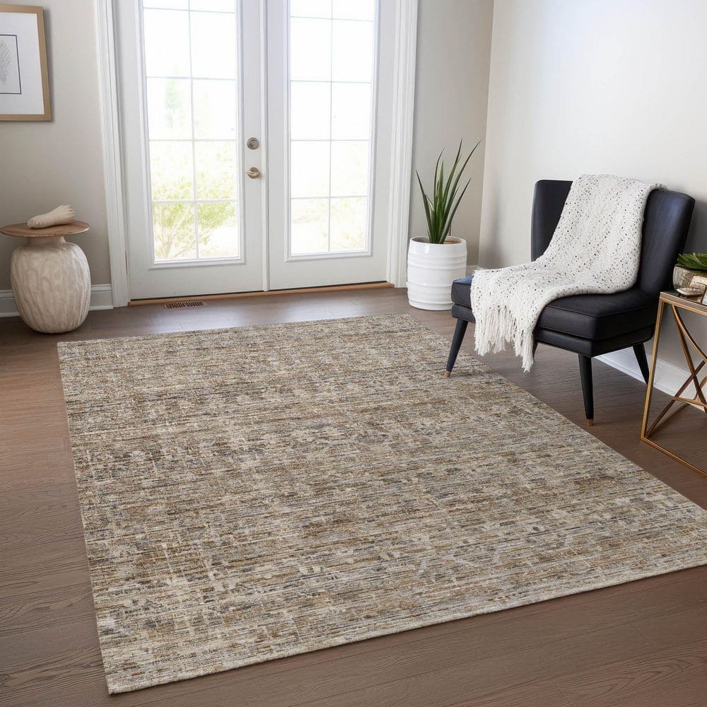 Chantille Machine Washable Indoor/Outdoor Abstract ACN1746 Brown 8 ft. x 10 ft. Area Rug price history on PriceWatchPro