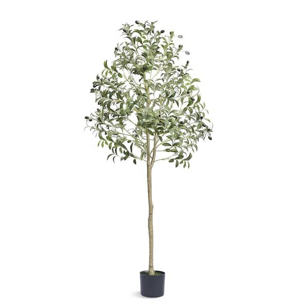 5 ft. Artificial Olive Tree Tall Faux Plant Secure PE Material and Anti-Tip Tilt Protection Low-Maintenance Plant