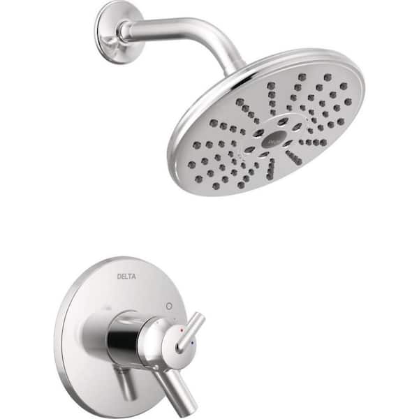 Delta Trinsic TempAssure Single-Handle 1-Spray Shower Faucet Trim Only with H2Okinetic in Chrome (Valve Not Included)